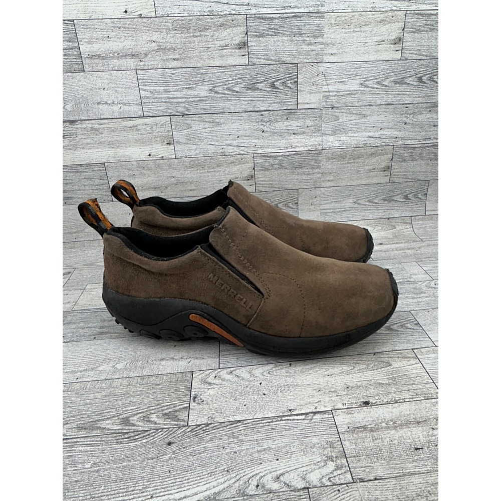 Merrell Jungle Moc Gunsmoke Brown Suede Slip On Shoes Mens 9.5 J60787 - Picture 9 of 16